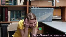 i got caught shoplifting and sprayed with cum