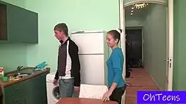 teens explore bdsm domination in college dorm room