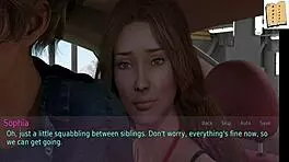 A wife and her companion are playing a game