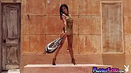 Petite costa rican teen 18+ katherinne sofia posing naked for playboy outdoor