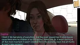 A wife and her companion are playing a game