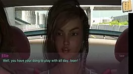 A wife and her companion are playing a game