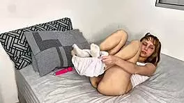 Complete exploration of young Brazilian in sheer and red