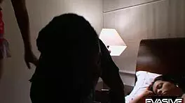 Evasive Angles Show Cute Teen's Huge Boobs Squeezed Before He Rams Her Shaved Box