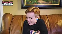 petite tattooed blonde micah deepthroats big cock swallows cum