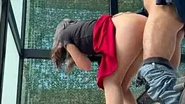 Argentinian Woman Engages in Oral Activity in the Gym