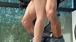 Argentinian Woman Engages in Oral Activity in the Gym