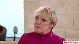 Teen Stepdaughter Watches Bf Fucking Her Big Tits Stepmom!