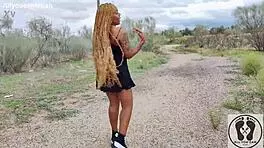 Big Ass Tits Out Ebony Walking Upskirt Sneakers Converse