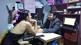 Secretary applies for job and boss fucks her to secure the position