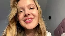 Bold early morning pov fucking your petite blonde girlfriend with big natural tits, riding tight wet pussy to juicy creampie