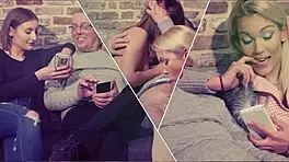 Old club owner fucks two 18+ teens backstage in threesome