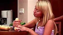 Blonde And Brunette Lesbian Teen Eats Each Other Out