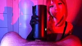 I Satisfy Him With Our New Sex Toy And Finish With A Blowjob