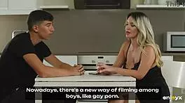 Blonde Milf Tatiana's Young Cock Enjoyment