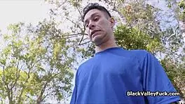 Nubian Princess Blows Big White Dick by Pool?