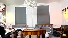 tutor4k teacher in stockings is penetrated very fast by student at home