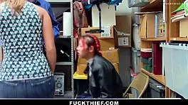 burglars caught and punished in garage