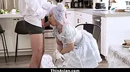 stunning asian babe kimmy kim flaunts her hot figure, he says.