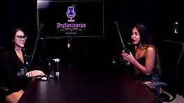 I had a gangbang with brunette in lingerie