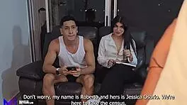 a survey-taking girl gets fucked by a stranger - max betancur