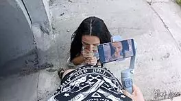 She asked me to film her blowjob skills