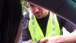 Extra small teen Joseline handles parking ticket anytime with special skills 😏