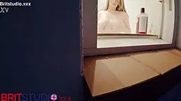 Peeking at Neighbor in Shower