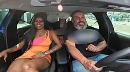 barbie babalu carioca hops in car for wild sao paulo fuck