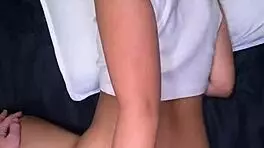 Beautiful 18-year-old Thai girl meets a huge white guy