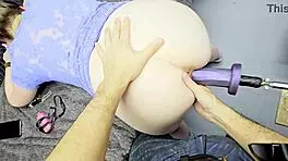 Petite Ass and Mouth Gets Fucked in Bondage