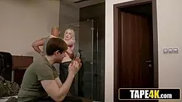 Old Soldier Dominates Hot Young Blonde Girlfriend With Big Cock