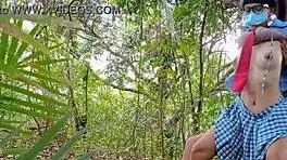 pinay teen college meet their school guard secretly in the jungle and fucked until cum in pussy