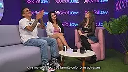 I, Estella Osorio, this milf colombiana, I fucks the shy boy in xxxfollow podcast with Dani Ortiz, oh god.