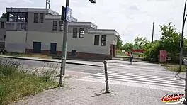 German scout picks up small tits vegan bitch