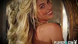 Tight Body Canadian Blonde Playboy Model Gets Naked In A Shower