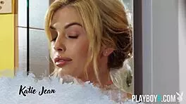 Tight Body Canadian Blonde Playboy Model Gets Naked In A Shower