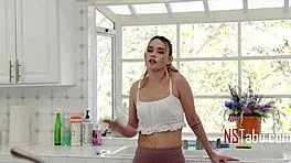 Blonde teen pussy gets shaved and fucked again