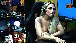 Ruan asks for a kiss bruna lambertini sits naked on his lap his cock rises - podcast pupum no barraco complete in sheer red 👄