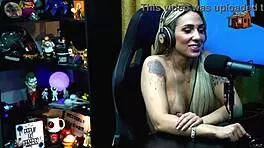 Ruan asks for a kiss bruna lambertini sits naked on his lap his cock rises - podcast pupum no barraco complete in sheer red 👄