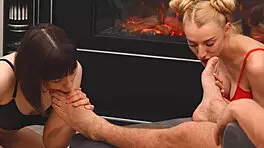 Milf And Teen Licking Legs Beautifully