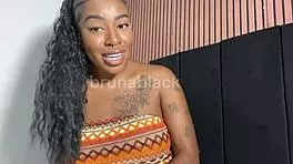 Watch brunette teen give jerk off instructions, doubting you won't cum to her natural tits and pussy