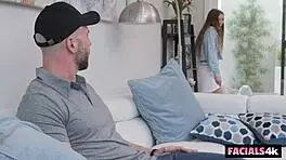 Subtle suggestion as myra lets tennis crew use her cunt for team building exercise