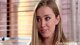 Straight Hot Teen Says Yes to Pussy Play