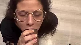 Intense Blowjob from Young White Girl with Cock Thirst