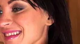 Bigtits mature lesbian intensely masturbates with teen in sauna, close-up view