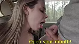 Real Teen Couple Fucks On Roadside In Car!
