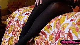 Hot Petite Blonde Elysa Jean Flaunts Naked Body in Garden