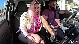 Crazy Bitch Maria Gail Seduces Old German Uber Driver To Risky Outdoor Sex Without Condom
