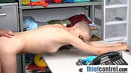 i caught buzzcut beauty and fucked her hard in office